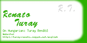 renato turay business card